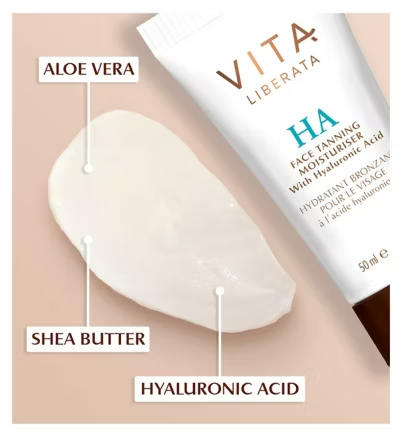 ボディ・フェイスケア Liberata Vita Liberata Face Tanning Moisturiser with Hyaluronic Acid 50ml